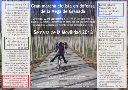 Programa de actividades de Semana de la Movilidad 2013 en Granada Cartel-semana-movilidad